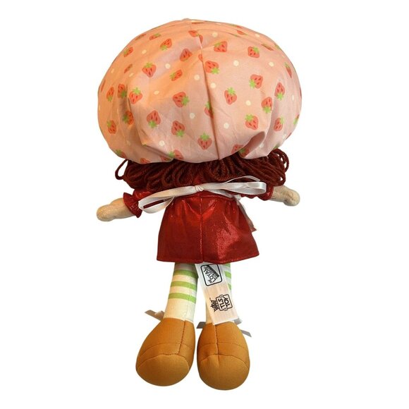 Strawberry Shortcake Plush Rag Doll 13" WildBrain Collectible With Strawberry Ha - Picture 3 of 4